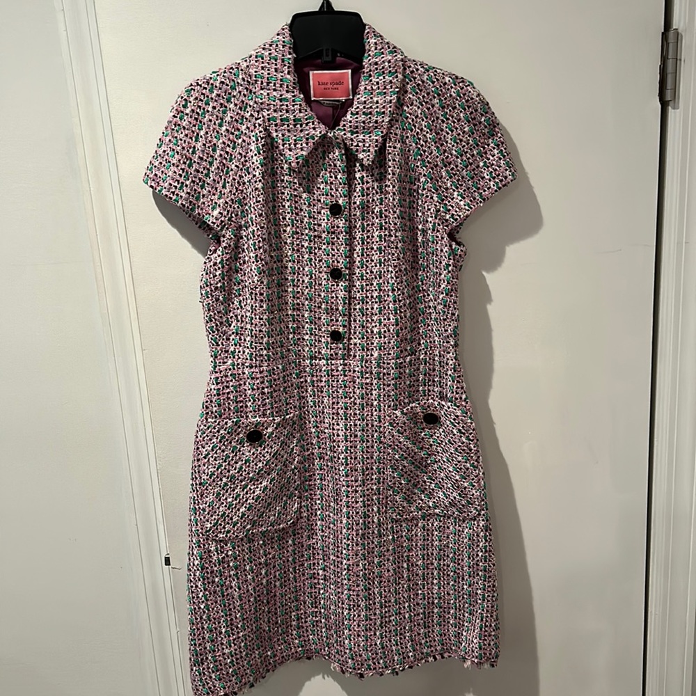 Kate Spade Enchanted Tweed Shirtdress